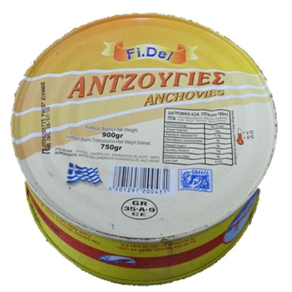 Fidel anchovies in brine