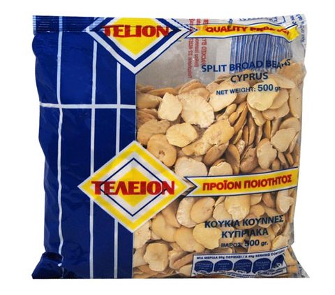 Split broad beans